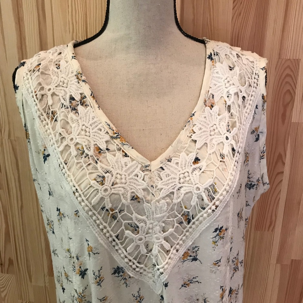 Floral lace, and sleeveless sundress, XXL